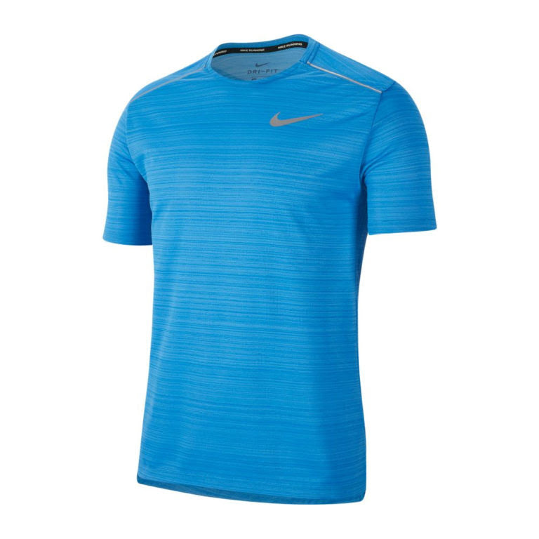 Nike Men's Miler Short Sleeve Running Tee - Blue