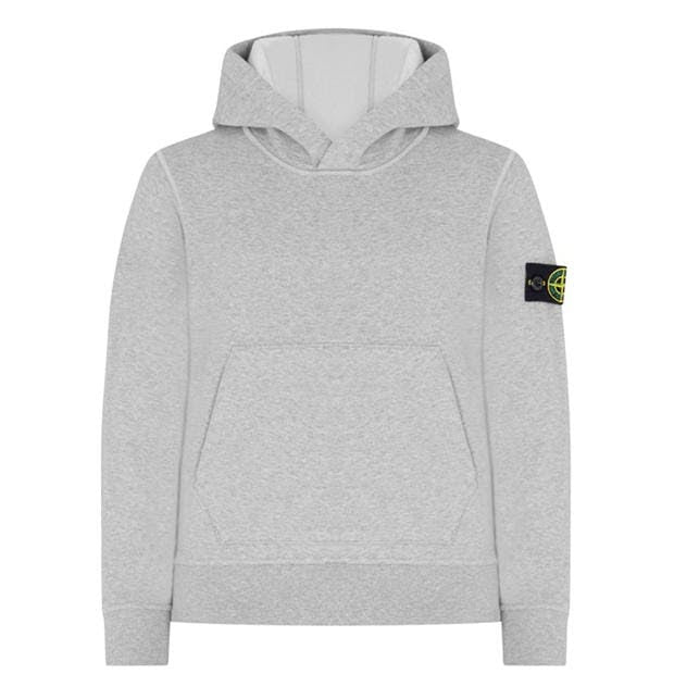 Stone Island Logo Hooded Cotton Sweatshirt