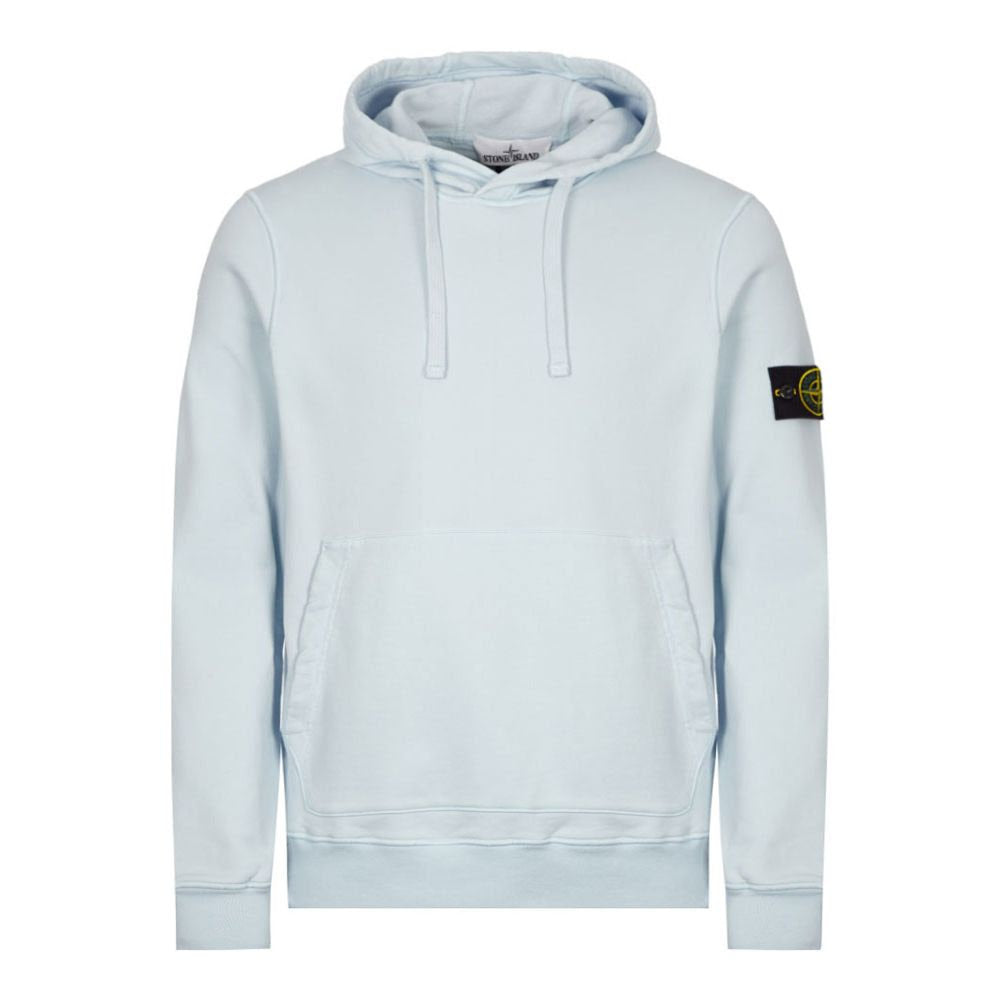 Stone Island Logo Hooded Cotton Sweatshirt